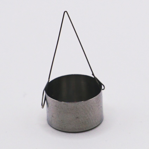 [C-MC-22918] 8mm Stainless Steel Deep Metal Sample Pan (with Handle) (x 2)
