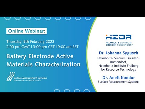 Webinar: Battery Electrode Active Materials Characterization